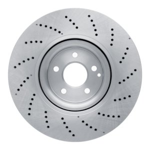 Mercedes-Benz CLS550 Brake Rotor (1) - Front - R1 Concepts - Drilled - `12-`18